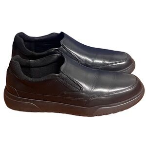 Men's Rockport Bronson Slip-On Black Leather Slip-On Shoes Size 7.5